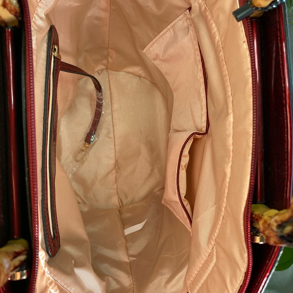 Diophy Red Vegan Snake Skin Purse - Picture 11 of 16